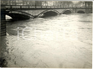 Fotografia d epoca originale 1970 TORINO Corso GABETTI Fiume Po in piena al ponte REGINA MARGHERITA Foto HAUS 1