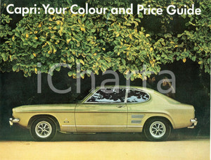 Materiale pubblicitario d’epoca 1968 FORD CAPRI Modelli colore e prezzi Lotto due PubblicitÃ  1