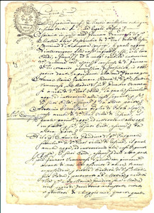 Documento originale, autentico 1803 ERCOLANO NA Gennaro VENERUSO vende terra ad Aniello GAUDINO DANNEGGIATO 1