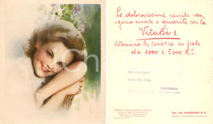 Materiale pubblicitario d’epoca 1939 MILANO SocietÃ  MAGGIONI Farmaco VITABI 1 Illustrazione Clito MONESTIER 1