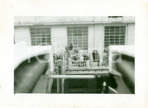 Fotografia d epoca originale 1937 NAPOLI Saluti da ponte transatlantico REX per NEW YORK Fotografia cm 11x8 1