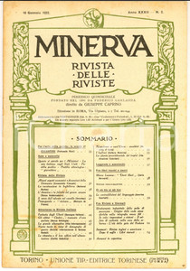 Giornale, rivista storica 1922 MINERVA Rivista delle Riviste L America e la felicitÃ  del genere umano nÂ°2 1