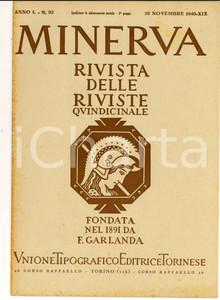 Giornale, rivista storica 1940 MINERVA Rivista delle Riviste  Zingari ungheresi Anno L nÂ° 22 1