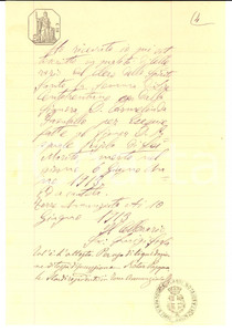Documento originale, autentico 1913 TORRE ANNUNZIATA NA Funerali Pasquale RAJOLA presso chiesa SPIRITO SANTO 1