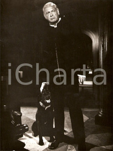 Fotografia d epoca originale 1971 THE MEPHISTO WALTZ Curd JURGENS with a dog Paul WENDKOS Foto di scena 1
