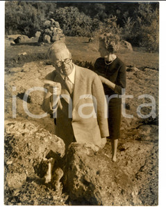 Fotografia d epoca originale 1962 SAN GIOVENALE VT King GUSTAV VI of SWEDEN and Louise MOUNTBATTEN Photo 1