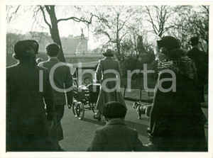 Fotografia d epoca originale 1950 LONDON Young Prince Charles in the stroller at GREEN PARK Photograph 1