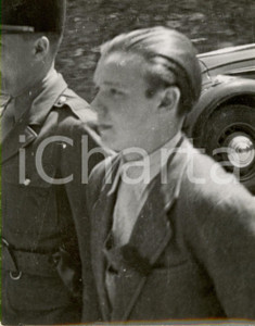 Fotografia d epoca originale 1948 MELUN F Bernard PETIT arrestato per l omicidio di Alain GUYADER Foto 1