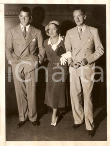 Fotografia d epoca originale 1931 NEW YORK Gloria SWANSON Michael FARMER Clifton WEBB trip to Hollywood Photo 1