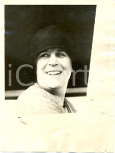 Fotografia d epoca originale 1925 ca ST.PETERSBURGH USA Mrs John TRUMBULL her first sky ride  DANNEGGIATA 1