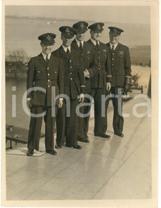 Fotografia d epoca originale 1938 HYTE UK The crew of CENTAURUS, the fastest EMPIRE AIR SERVICE Fotografia 1