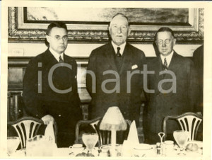 Fotografia d epoca originale 1930 BOSTON USA PARRISH, JOHNSON e WESTFALL alla camera di commercio Foto 1