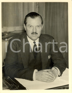 Fotografia d epoca originale 1939 UK Ritratto di EVAN WALLACE, nuovo ministro trasporti Fotografia 1
