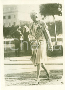 Fotografia d epoca originale 1930 ROMA Principessa Giovanna di BULGARIAa passeggio dopo le nozze FOTO 1