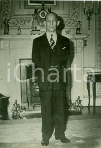 Fotografia d epoca originale 1946 LONDON UK Re GIORGIO II di GRECIA all ambasciata greca di LONDRA Foto 1