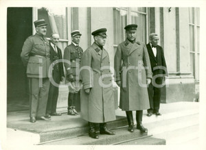 Fotografia d epoca originale 1933 PARIS Ministro Edouard DALADIER Colonnello russo Simon VENTZOV Foto 1