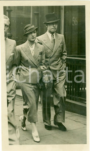 Fotografia d epoca originale 1934 SVEZIA Principe Sigvard BERNADOTTE con attrice Erika PATZEK Fotografia 1