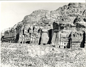 Fotografia d epoca originale 1960 ca PETRA GIORDANIA Veduta dell area archeologica Fotografia 21x27 1