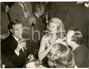 Fotografia d epoca originale 1950 ca s. l. Greta KONEN PECK a una serata di gala Fotografia 24x18 1