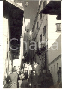 Fotografia d epoca originale 1941 WW2 ALGER GÃ©nÃ©ral Maxime WEYGAND visite la casbah Photo 8x12 1