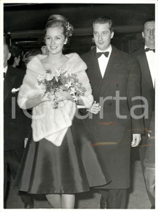 Fotografia d epoca originale 1961 BRUXELLES B Cinema METROPOLE Principi PAOLA e ALBERTO al gala dei film 1