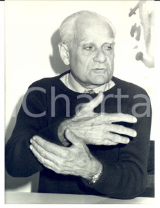 Fotografia d epoca originale 1978 ROMA Scrittore Alberto MORAVIA compie 70 anni Foto 1