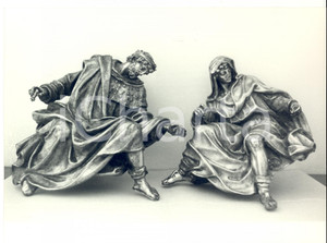 Fotografia d epoca originale 1977 ROMA Evangelisti di BENVENUTO CELLINI recuperate dopo il furto Foto ANSA 1