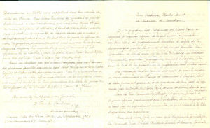 Autografo originale 1921 ROMA Suore del SACRO CUORE rinunciano all abbazia di LAYRAC Lettera 1