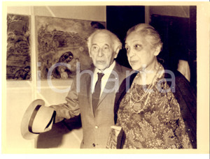 Fotografia d epoca originale 1978 FIRENZE Marc CHAGALL a 91 anni visita la sua personale a PALAZZO PITTI Foto 1
