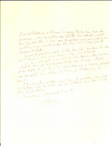 Autografo originale 1834 NIZZA Marchese GUILLAMANCHES DU BOSCAGE cerca cani SAN BERNARDO Autografo 1