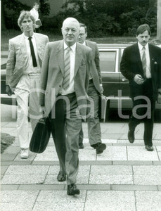 Fotografia d epoca originale 1987 BONN Gerhard STOLTENBERG Ministro delle Finanze Fotografia 1