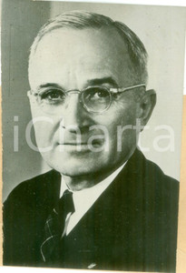 Fotografia d epoca originale 1954 USA Ritratto del Presidente Harry TRUMAN Vera fotografia 1
