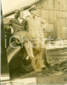 Fotografia d epoca originale 1944 WWII CONNECTICUT USA Veterano Malcolm STANNARD tornato dalla guerra Foto 1