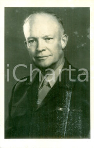 Fotografia d epoca originale 1950 ca USA Ritratto generale Dwight EISENHOWER Fotografia DANNEGGIATA 1