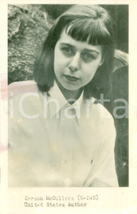 Fotografia d epoca originale 1940 ca USA Ritratto della scrittrice Carson McCULLERS Fotografia DANNEGGIATA 1