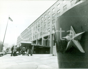 Fotografia d epoca originale 1982 WASHINGTON USA Ingresso Ministero degli Esteri Fotografia ANIMATA 1