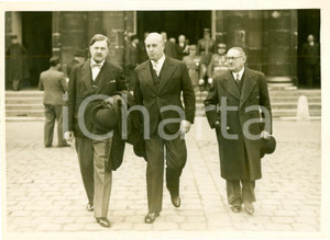 Fotografia d epoca originale 1938 PARIS FranÃ§ois DE TESSAN RenÃ© BRUNET cerimonia per Generale Maurice SARRAIL 1