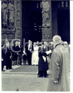 Fotografia d epoca originale 1960 PARIS Mariage princier Edouard LOBKOWICZ  Marie FranÃ§oise de BOURBONPARME 1