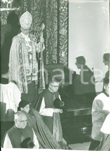 Fotografia d epoca originale 1962 SAN FRANCISCO Archbishop Joseph T. McGUCKEN durante messa Fotografia 1