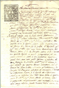 Documento originale, autentico 1763 ALBISSOLA MARINA SV Terreni Marc Antonio e Giacomo GENTILE Carta bollata 1