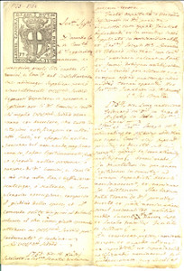 Documento originale, autentico 1753 TAGGIA IM Richiesta procuratore per liti contro comunitÃ  di CASTELLARO 1