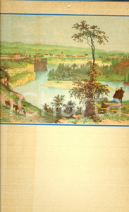 Oggetto da collezione cartaceo 1955 ca MODERNARIATO Calendario perpetuo VINTAGE Scena campestre 24x44 1 1