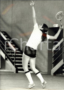 Fotografia d epoca originale 1980 ca TENNIS Sabina SIMMONDS durante allenamenti Fotografia 24x30 cm 1