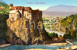 Cartolina originale da collezione 1935 ca BOLZANO Castel RONCOLO con panorama Cartolina illustrata FP NV 1
