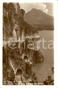 Cartolina originale da collezione 1950 ca LAGO DI GARDA BS Strada GARDESANA OCCIDENTALE e del PONALE FP NV 1