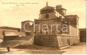 Cartolina originale da collezione 1920 ca TEOLO PD Abbazia di PRAGLIA con Chiesa DELL ASSUNTA Cartolina FP NV 1