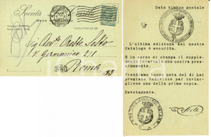 Cartolina originale da collezione 1920 MILANO SocietÃ  LA TESSILE Cartolina Commerciale FP VG 1