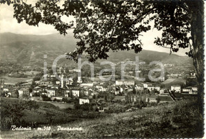 Cartolina originale da collezione 1954 BEDONIA PR Scorcio panoramico del paese Cartolina FG VG 1
