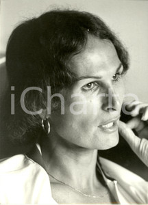 Fotografia d epoca originale 1980 circa TENNIS Primo piano di RenÃ©e RICHARDS Fotografia 24 x 30 cm 1