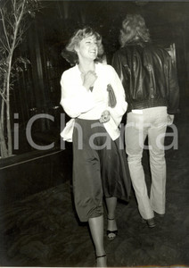 Fotografia d epoca originale 1980 ca MILANO Tennis Chris EVERT e Vitas GERULAITIS Fotografia 24 x 30 cm 1